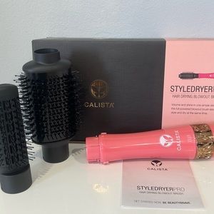 Calista Style Dryer Pro drying Blowout Brush (Peach ) 2.75” long hair